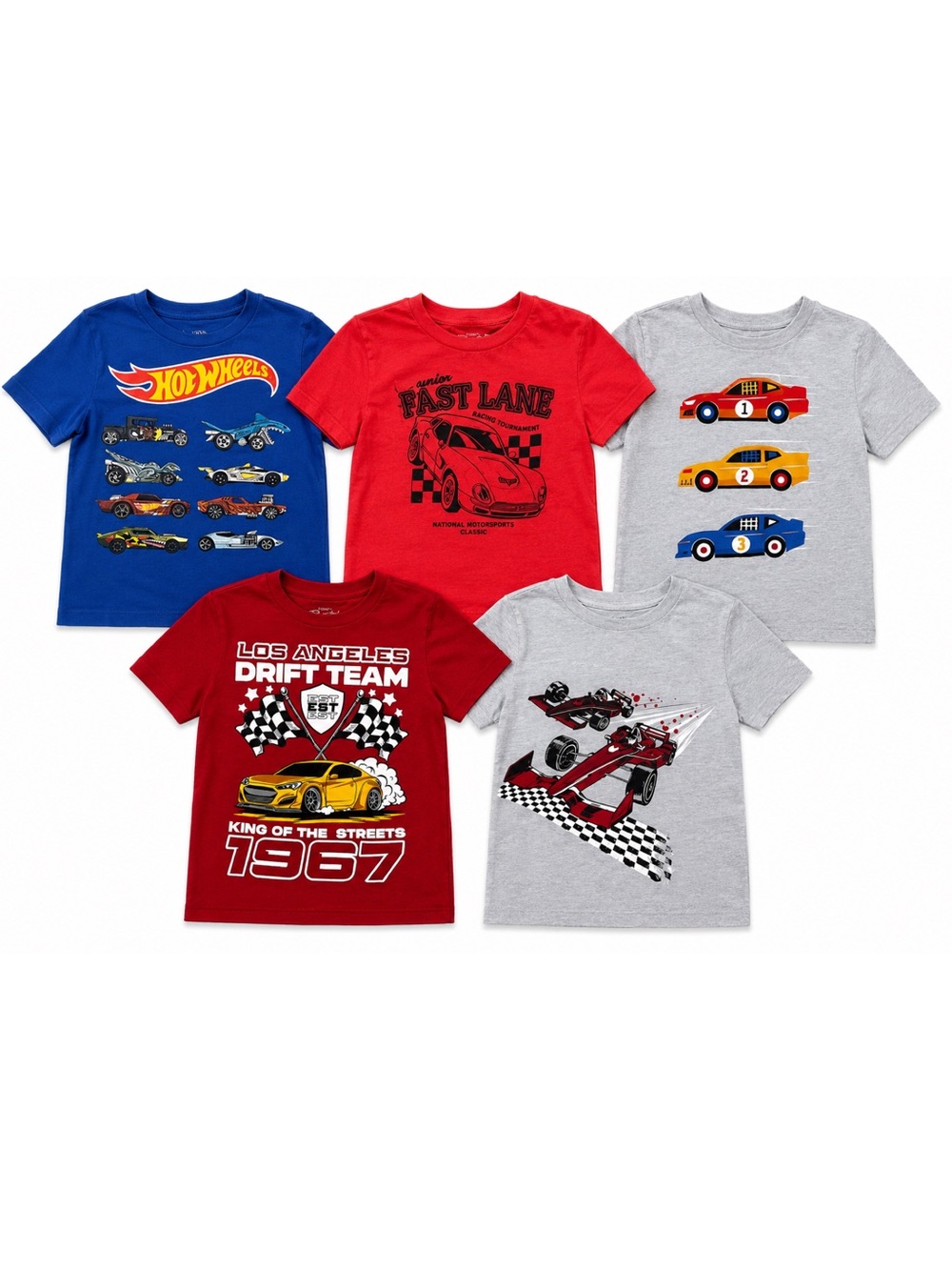 5T Race Car & Hot Wheels Graphic Tee Bundle | 5 Shirts | Children’s Place